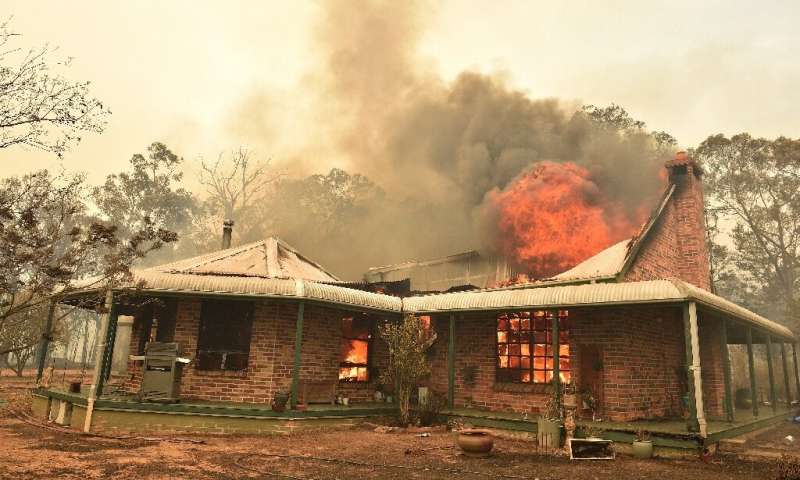Bushfires in Australia have destroyed hundreds of homes and claimed six lives