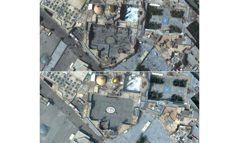 Aerial images reveal virus emptying famed sites