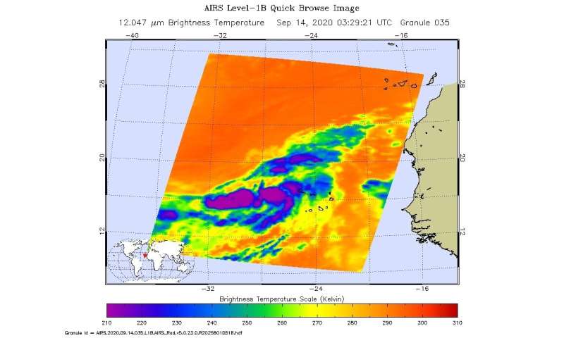 NASA catches development of eastern Atlantic's tropical storm Vicky