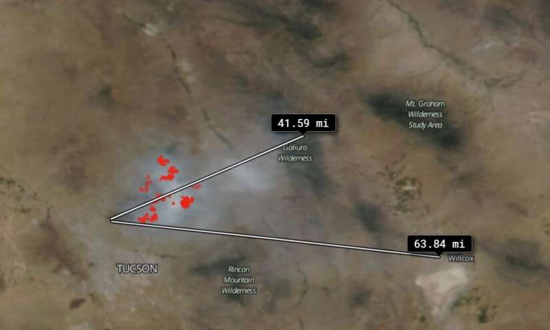 NOAA/NASA's Suomi NPP satellite captures 63 mile smoke trail from bush fire