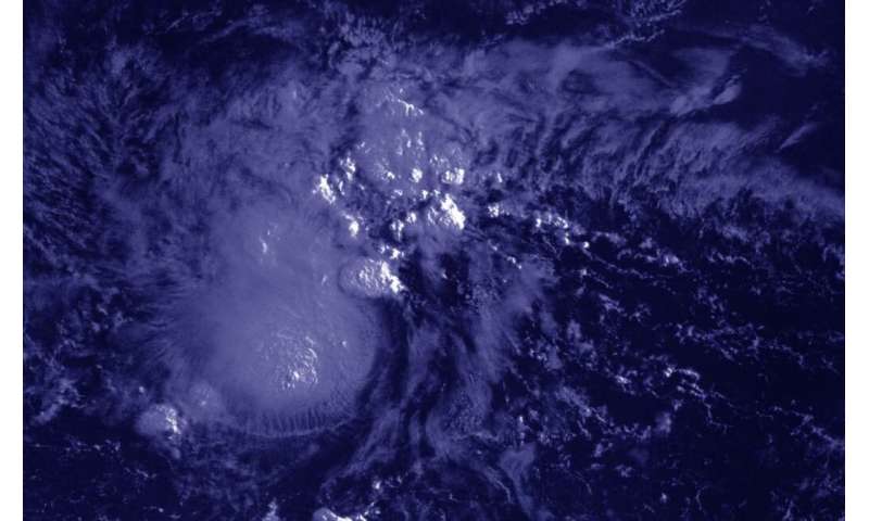 NASA-NOAA satellite nighttime imagery reveals development of Tropical Storm Josephine