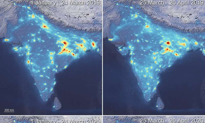 Air pollution drops in India following lockdown