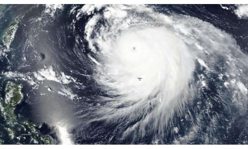 NASA satellite finds Haishen now a super typhoon