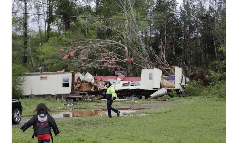Easter storms sweep South, killing at least 20 people