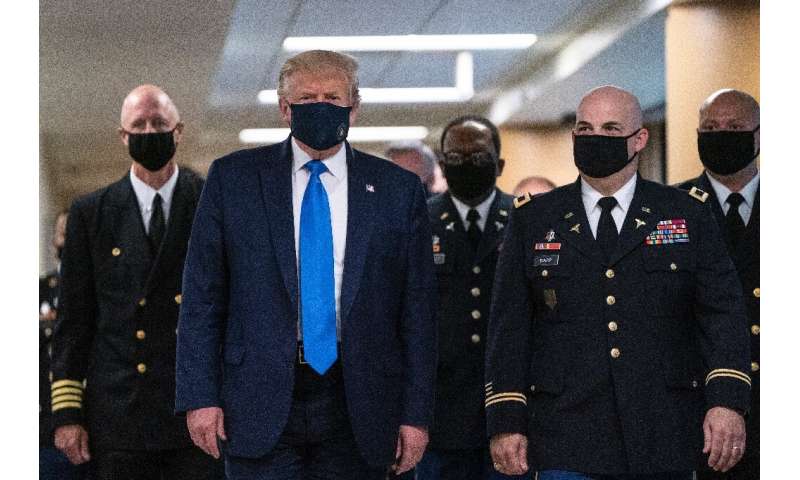 US President Donald Trump says he believes masks 'have a time and a place'