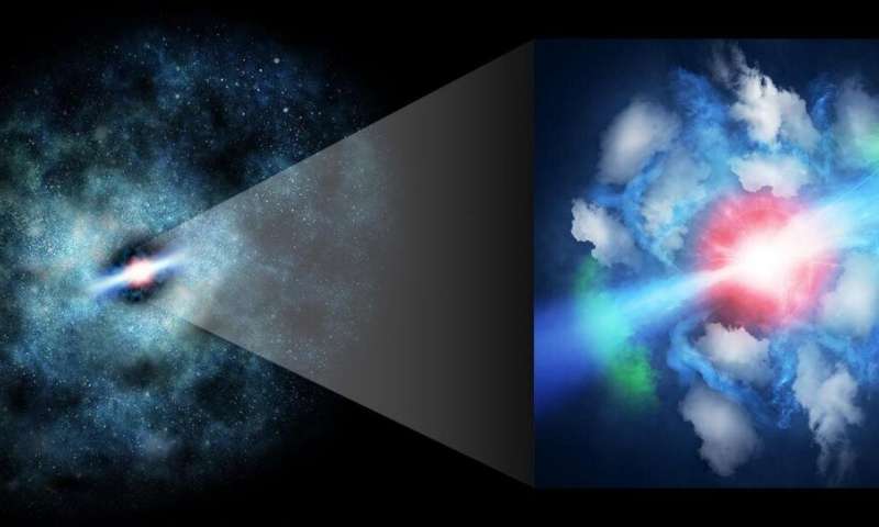 ALMA resolves gas impacted by young jets from supermassive black hole