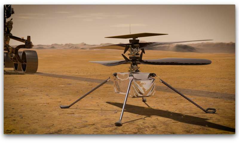 Ingenuity Mars helicopter recharges its batteries in flight