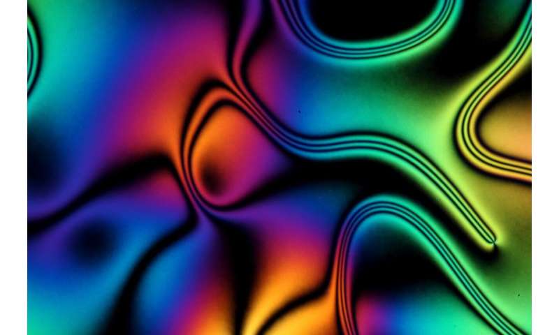 Liquid crystals create easy-to-read, color-changing sensors