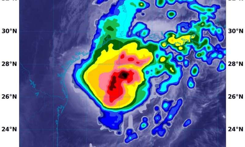 NASA finds hurricane Delta packing heavy rainfall