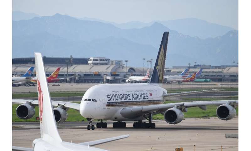 Singapore Airlines has offered travel-starved passengers the chance to dine on one of two A380 double-decker jets