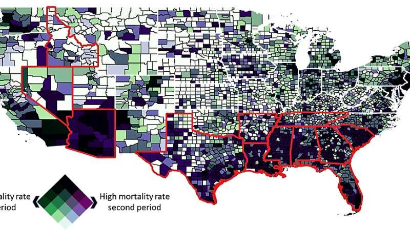 As coronavirus surges again, researchers find mortality rates are highest in rural counties