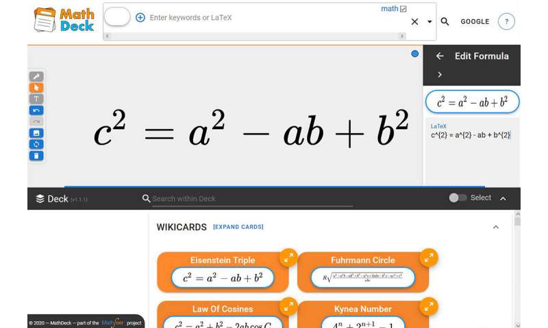 Researchers create easy-to-use math-aware search interface