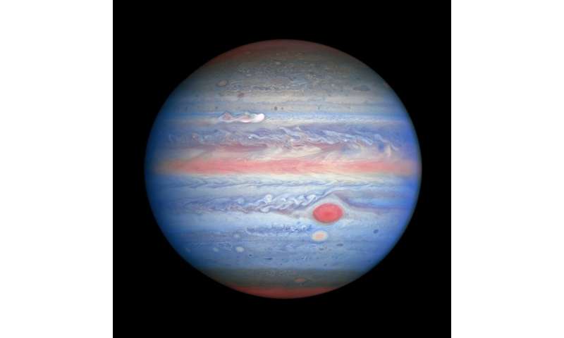 Hubble captures crisp new portrait of Jupiter's storms
