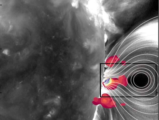 Measuring the structure of a giant solar flare