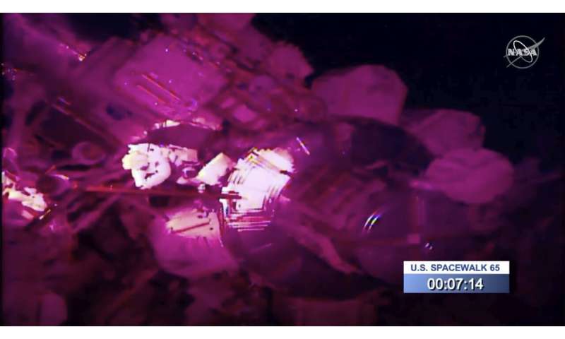 Spacewalking astronaut loses mirror, newest space junk