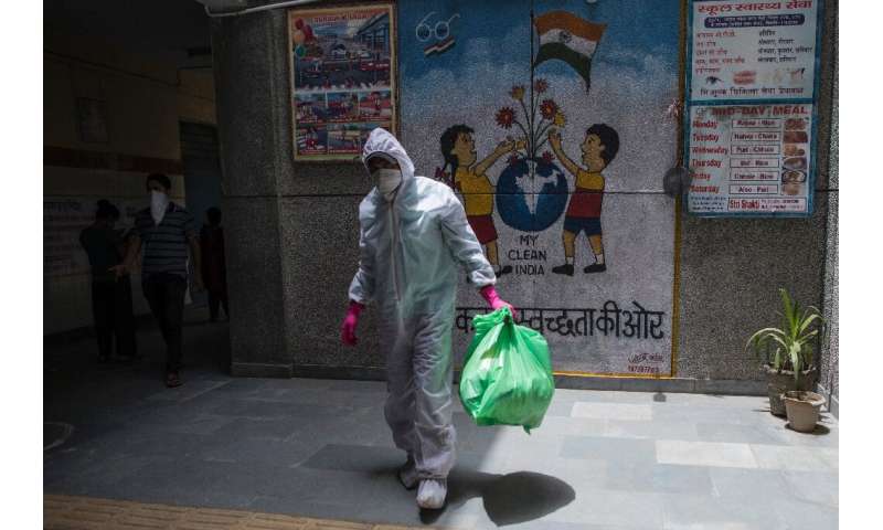 The number of coronavirus infections in India is nearly 400,000