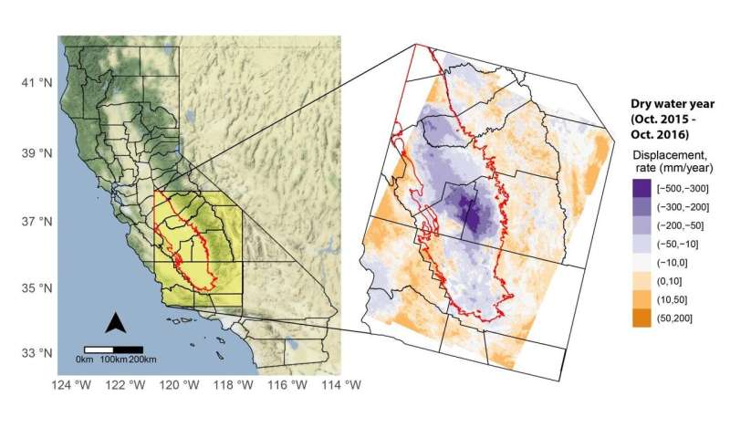 Researchers use satellite imaging to map groundwater use in California's central valley