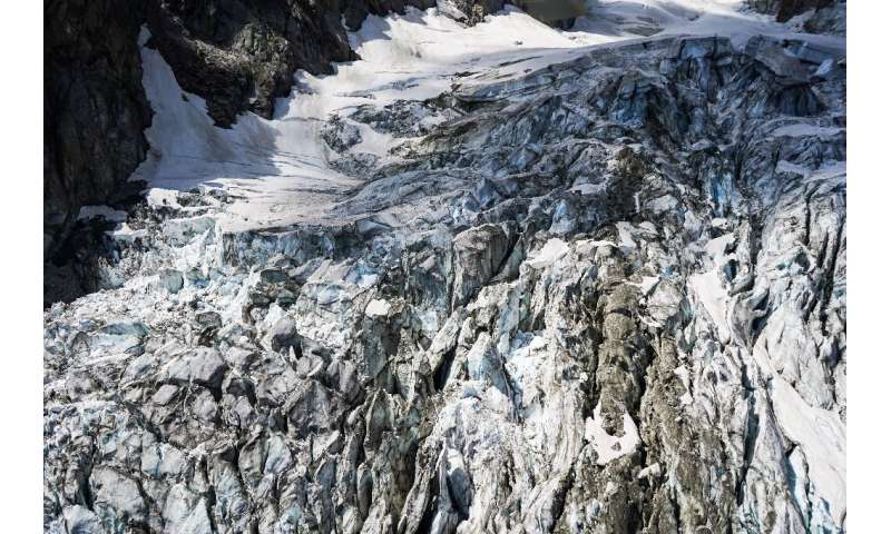 75 people have been evacuated from the valley below the glacier