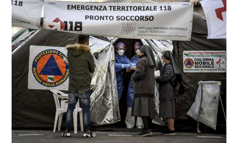 意大利爆炸病毒恐慌，因为它眼睛新的测试标准