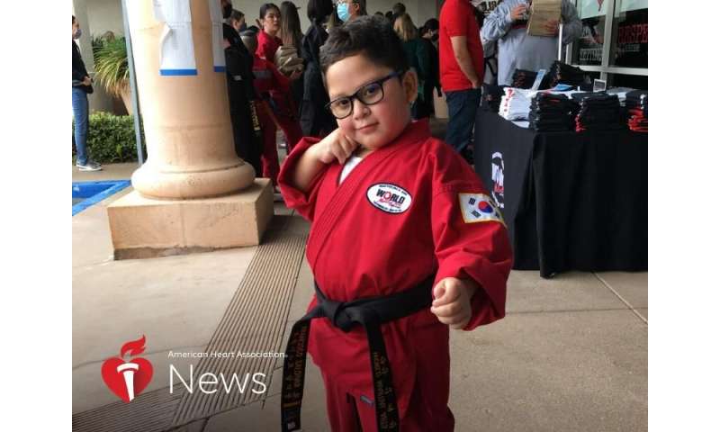 AHA news: he went from open-heart surgery at 5 to a black belt at 7