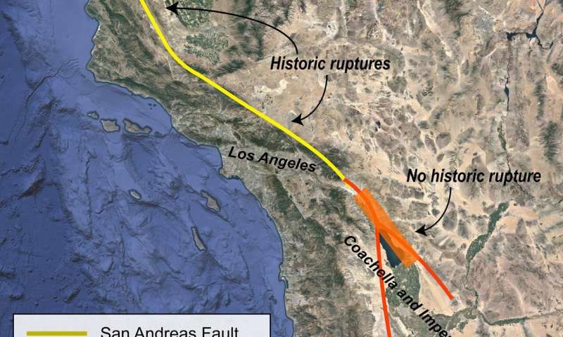 Ancient lake contributed to past San Andreas fault ruptures