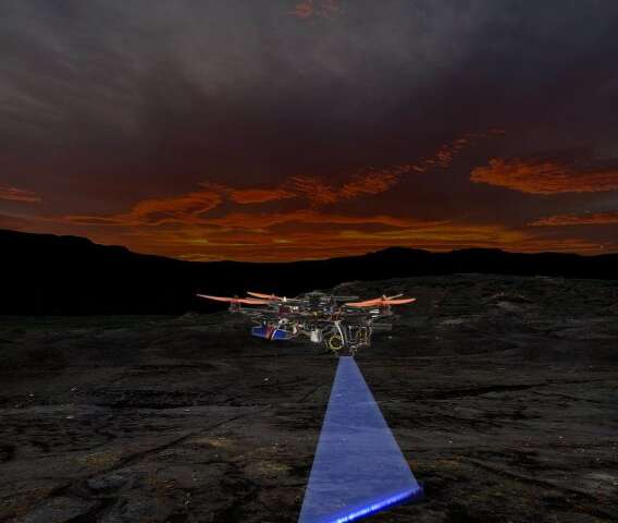 Automated laser-scanning ‘hunter drone’ seeks out fossils, minerals and biological targets