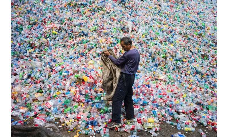 Before it clamped down on plastic waste imports, China processed almost half of the world's plastic waste (picture is from the o
