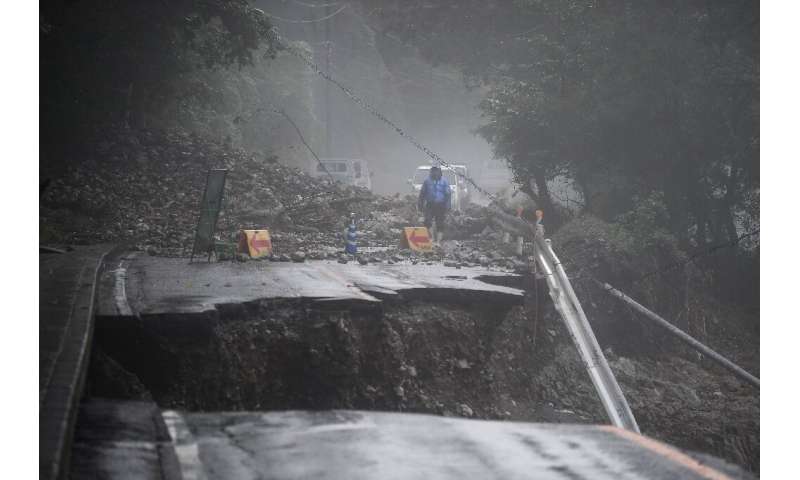 Broken roads have complicated access for rescue services