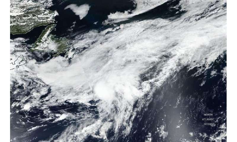 Edouard now post-tropical in NASA-NOAA satellite imagery
