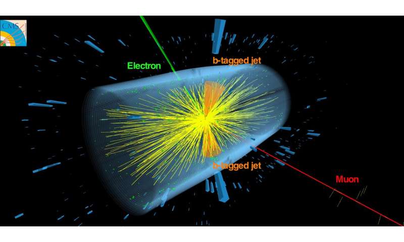 Evidence of top quarks in collisions between heavy nuclei