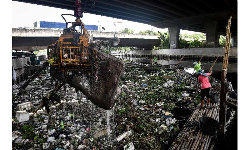 In Thailand's urban areas plastic food containers, cutlery and bags have piled up, clogging canals and rivers