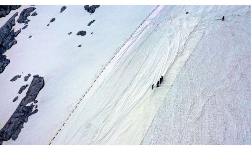Italian Glacier Covered To Slow Melting News