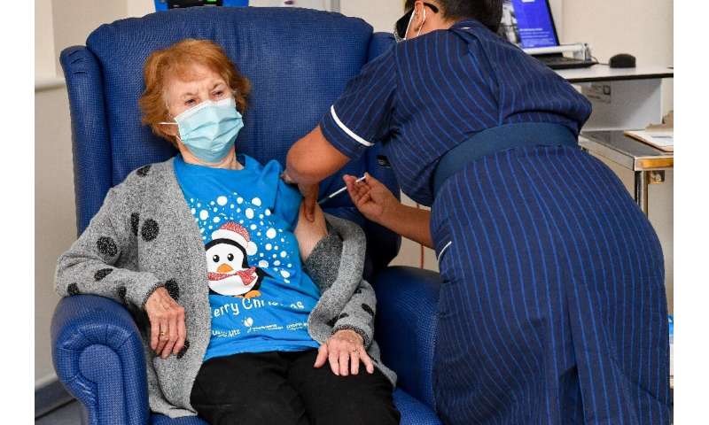 Margaret Keenan, 90, became the first person to get the newly approved coronavirus vaccine as Britain began its innoculation rol