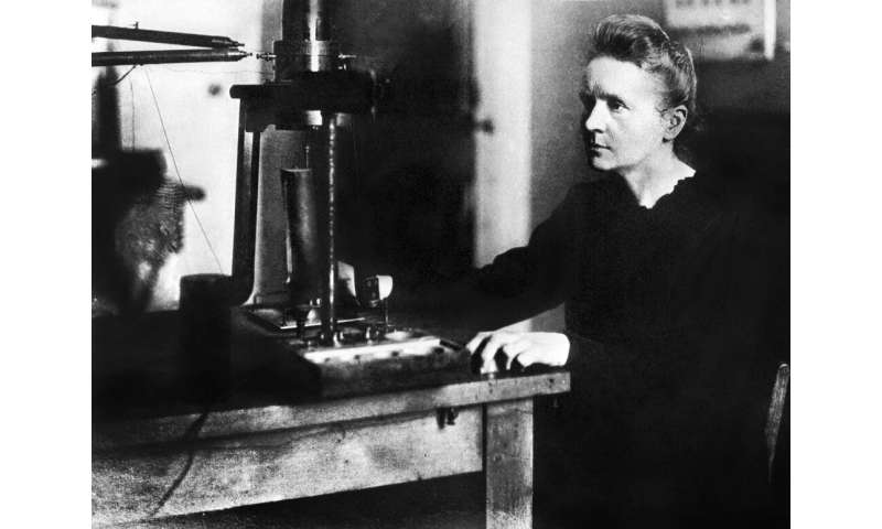Marie Curie, the first woman to win a Nobel science prize, and the only person to win one in two different disciplines (physics 