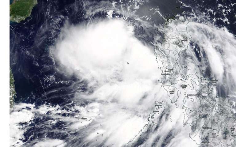 NASA catches development of Tropical Cyclone Nuri in South China Sea