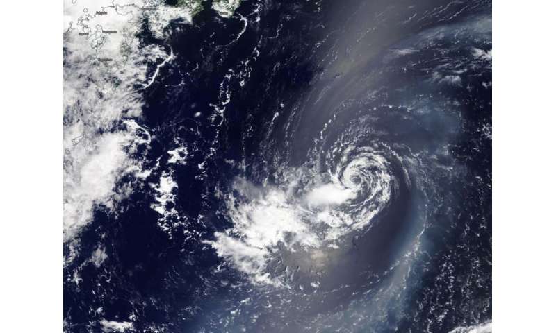 NASA finds a wispy, wind-sheared Tropical Depression 06W