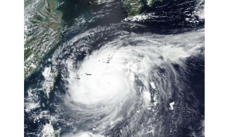 NASA finds Typhoon Maysak moving near Okinawa, Japan