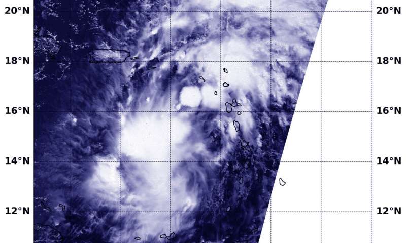 NASA follows potential tropical cyclone 9 into eastern Caribbean