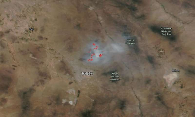 NOAA/NASA's Suomi NPP satellite captures 63 mile smoke trail from bush fire
