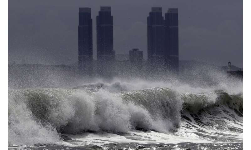 North, South Korea brace for strong typhoon, flights halted