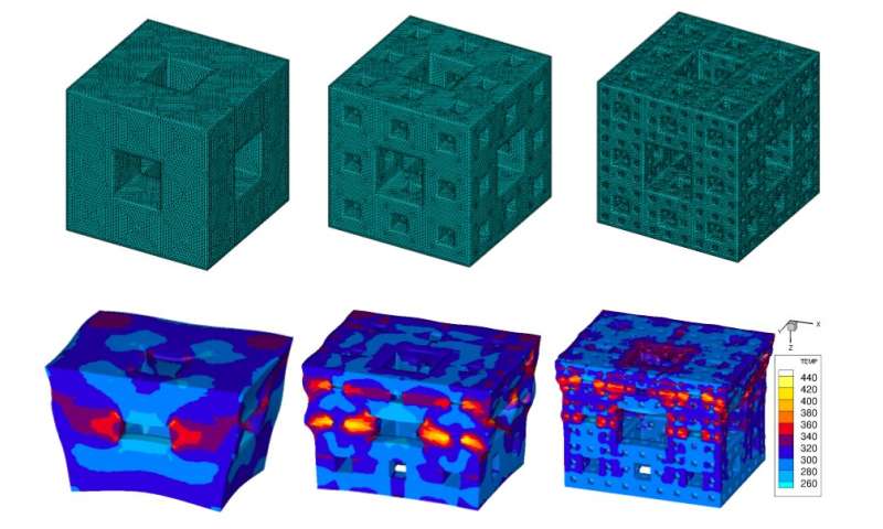 Shock-dissipating fractal cubes could forge high-tech armor