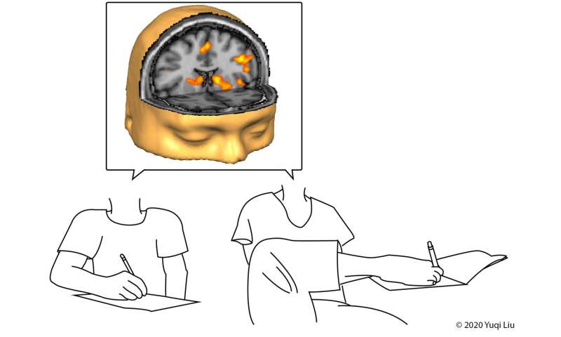 Study of reaching and grasping with hand or foot reveals novel brain insights