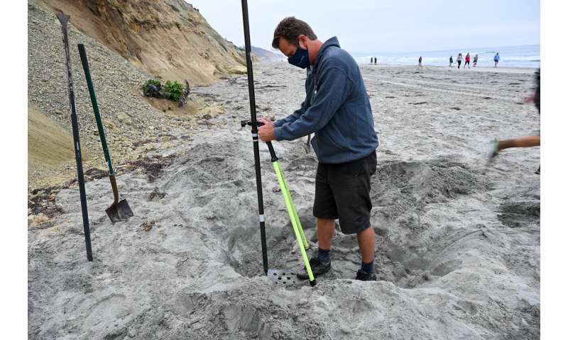 Surveys identify relationship between waves, coastal cliff erosion
