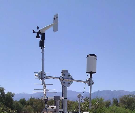 The sensor that recorded a temperature of 130 degrees Fahrenheit (54.4 degrees Celsius) on August 16, 2020 in Death Valley Natio
