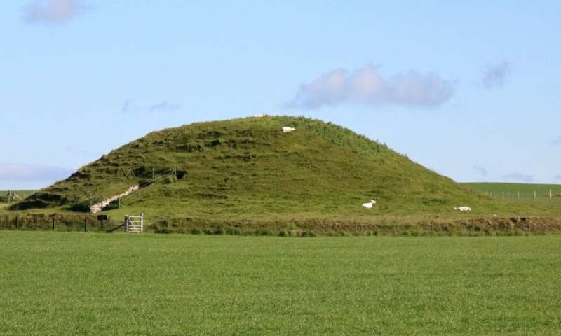 Upside down houses for the dead at Maeshowe