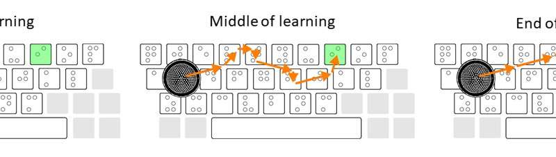 Teaching AI agents to type on a Braille keyboard