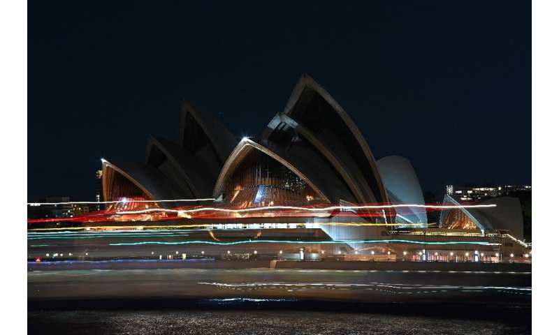 The Sydney Opera House switched its lights off to mark the event