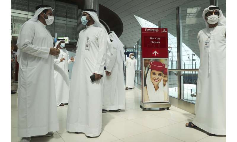 At Dubai airport, travelers' eyes become their passports