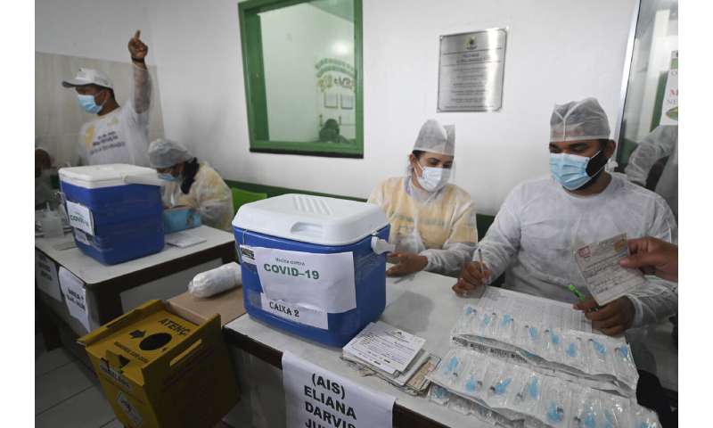 巴西宣布供应担忧的疫苗货物