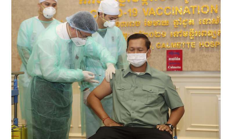 柬埔寨开始开展COVID-19疫苗接种运动